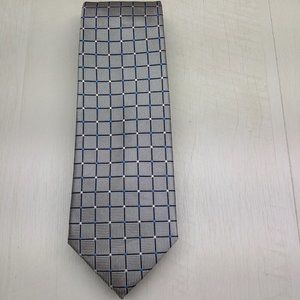 Jos A Bank Silver Tie (small hole on the inside)